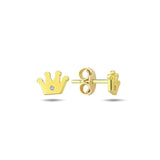 Crown earrings