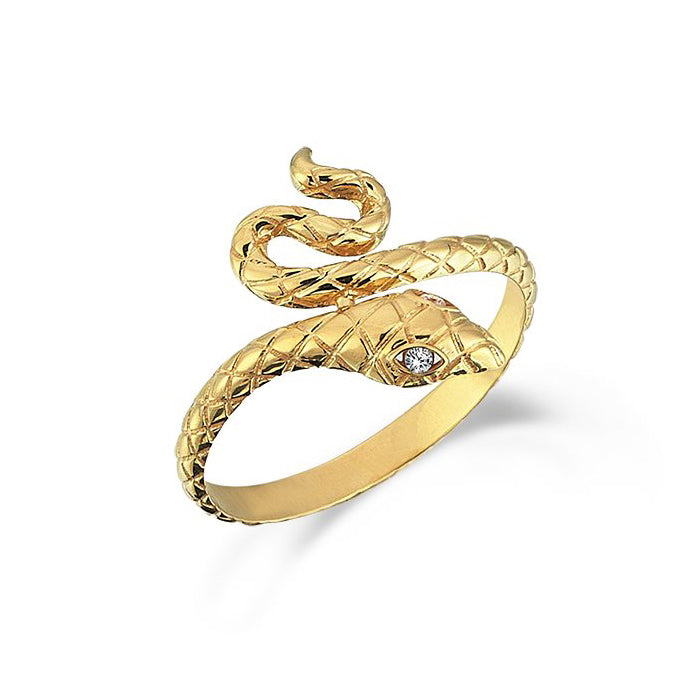 Crafted snake ring