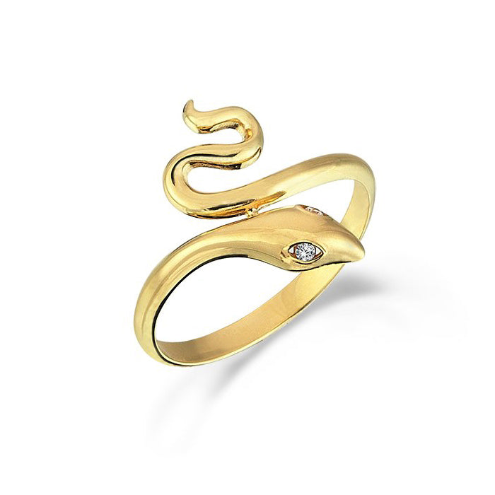 Plain snake ring